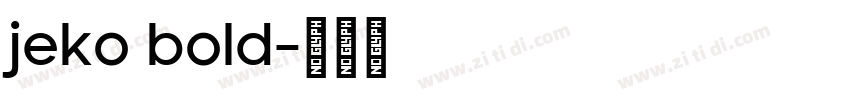 jeko bold字体转换